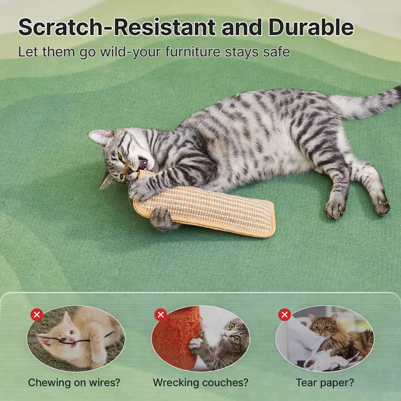 NATURAL SISAL CAT KICKER TOYS